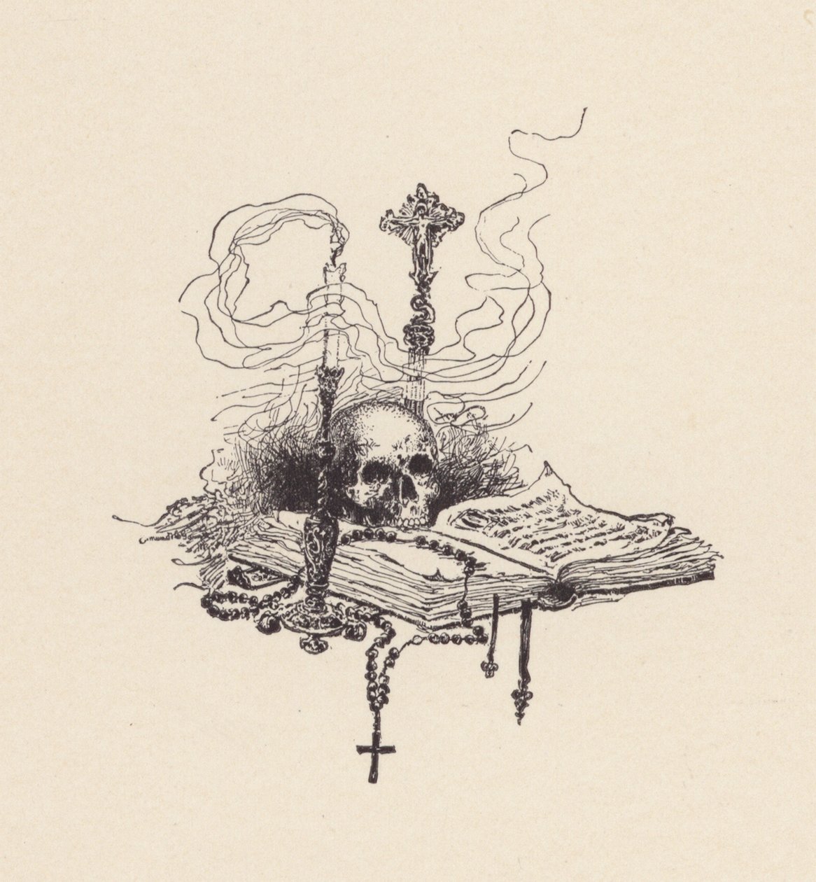 Illustration zu Die Nacht von St. Agnes von John Keats von Edmund Henry Garrett