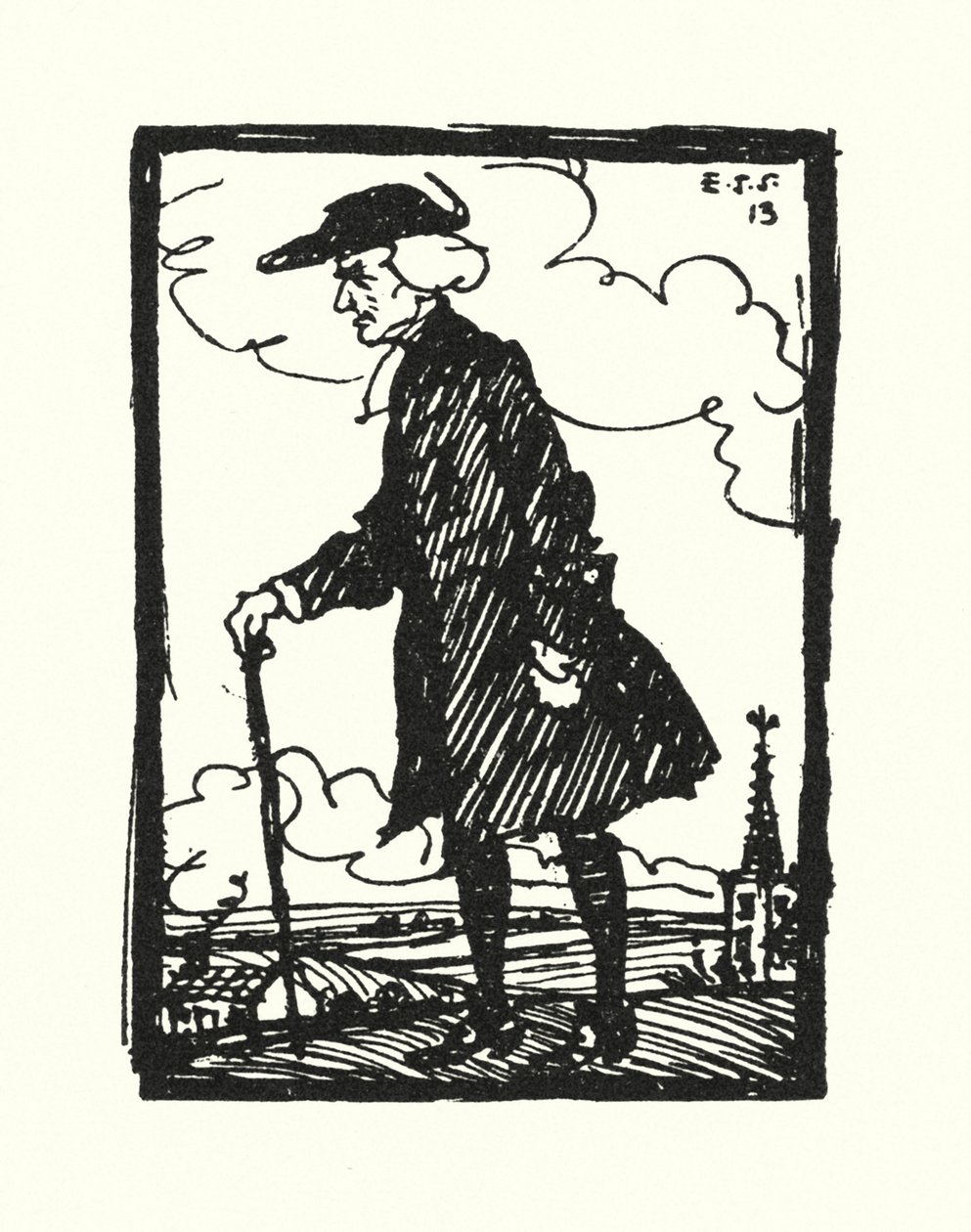 Illustration für Der Pfarrer von Wakefield von Oliver Goldsmith von Edmund Joseph Sullivan