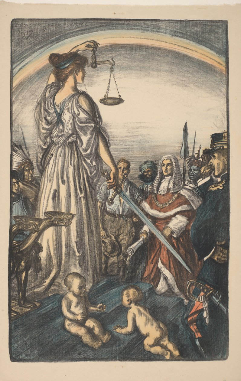 Personifikation der Gerechtigkeit von Edmund Joseph Sullivan