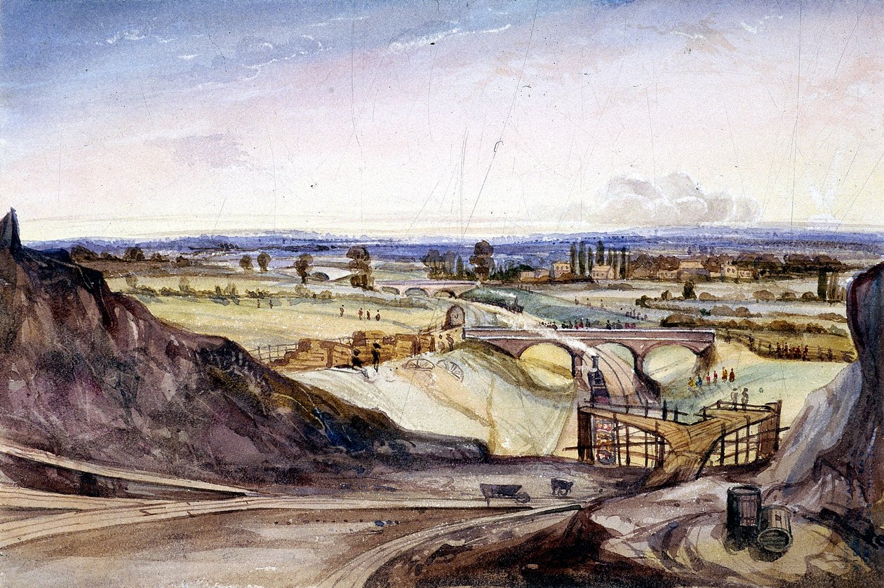 Gesamtansicht von Hampstead, London, 1837 von Edmund Marks