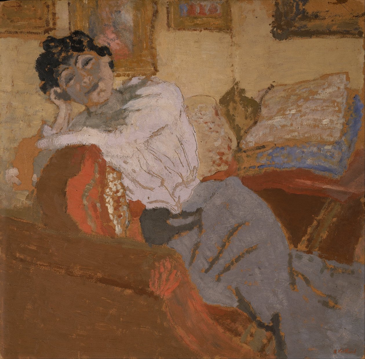 Madame Hessel auf dem Sofa von Edouard Vuillard