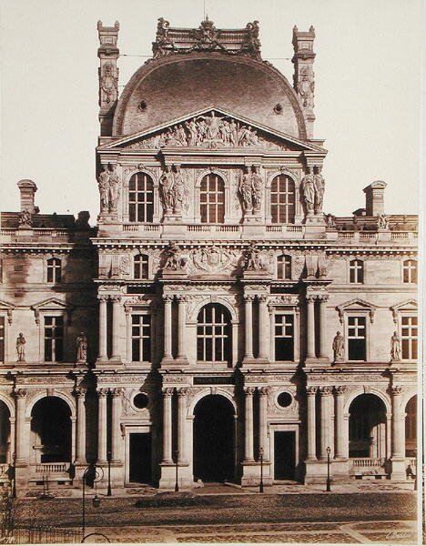 Der Pavillon Richelieu des Louvre von Edouard Denis Baldus