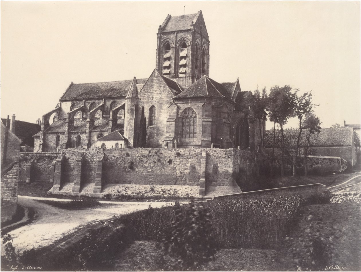 Kirche von Auvers von Édouard Baldus