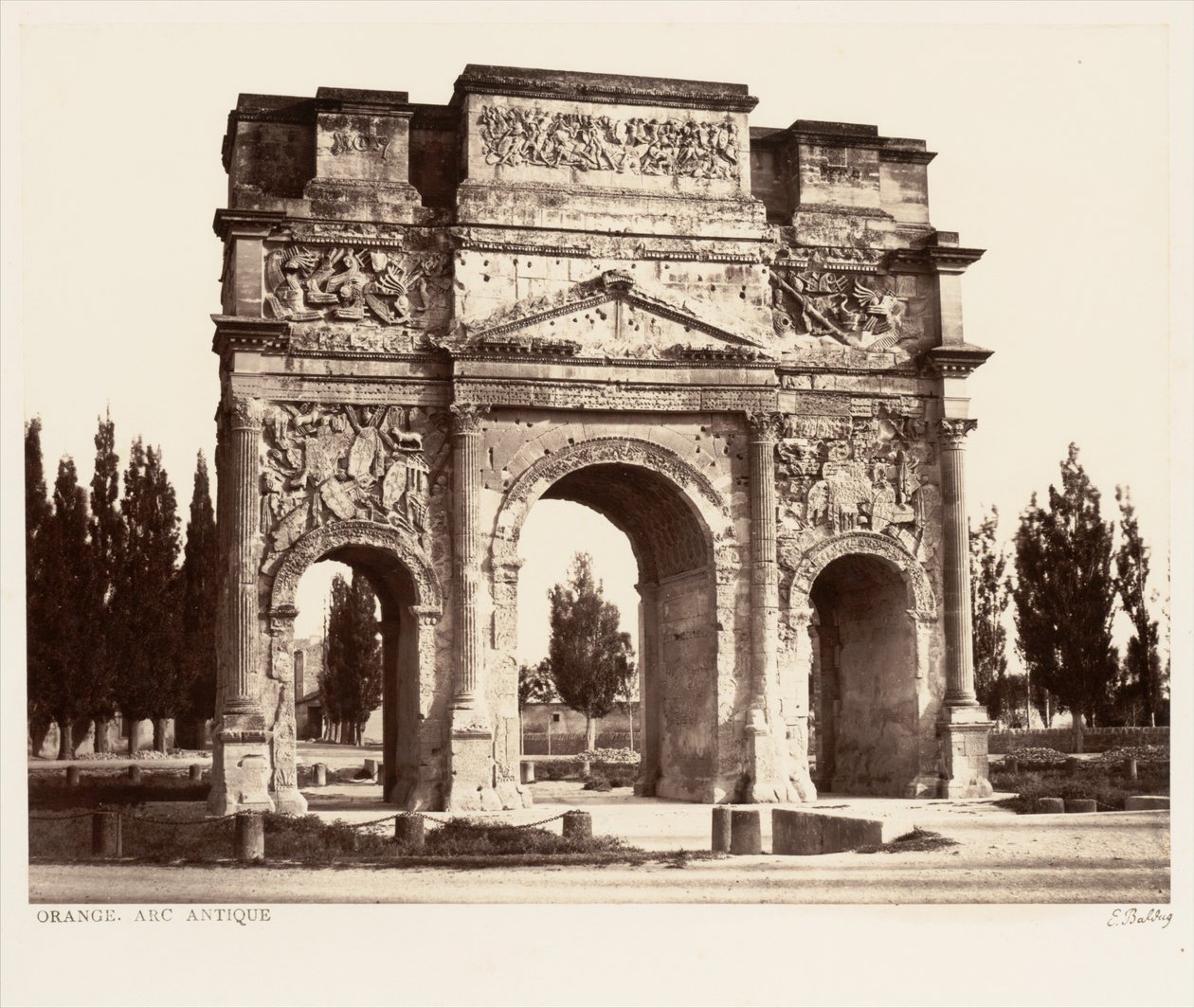 Orange, antiker Bogen von Édouard Baldus