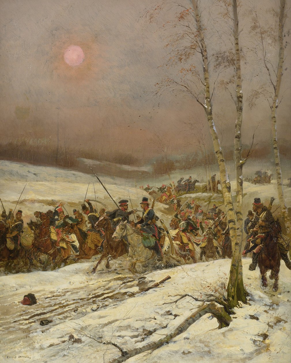 Kosaken greifen ein Geschwader der Ehrenwache an, ca. 1910 von Jean Baptiste Edouard Detaille