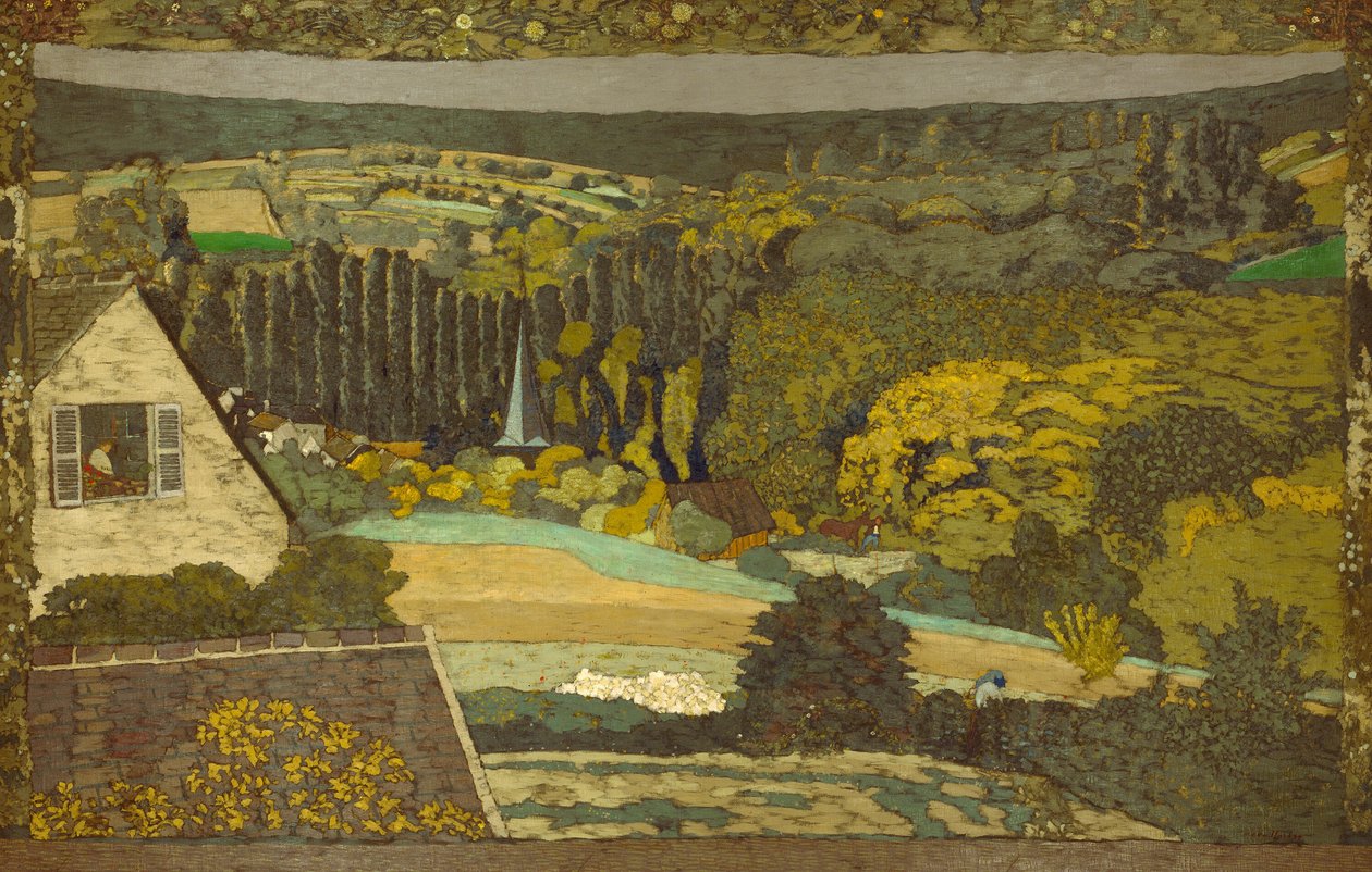 Landschaft: Fenster mit Blick auf den Wald von Édouard Jean Vuillard