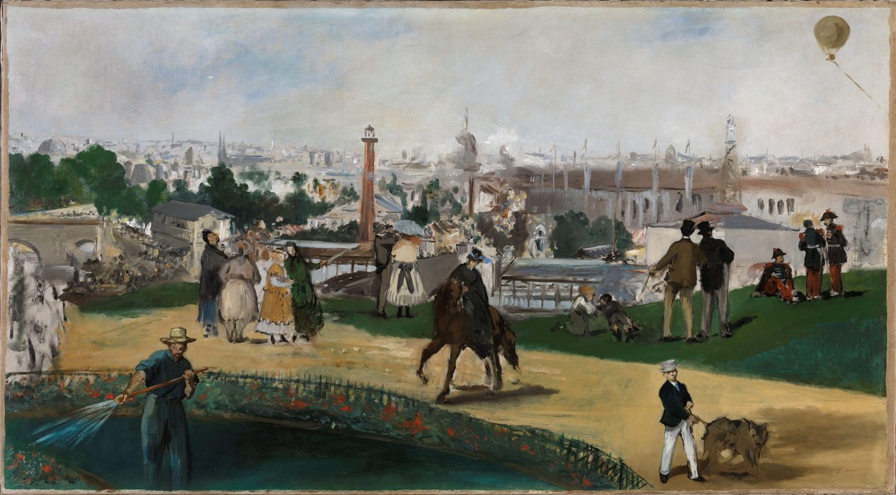 Ansicht der Weltausstellung 1867 von Édouard Manet