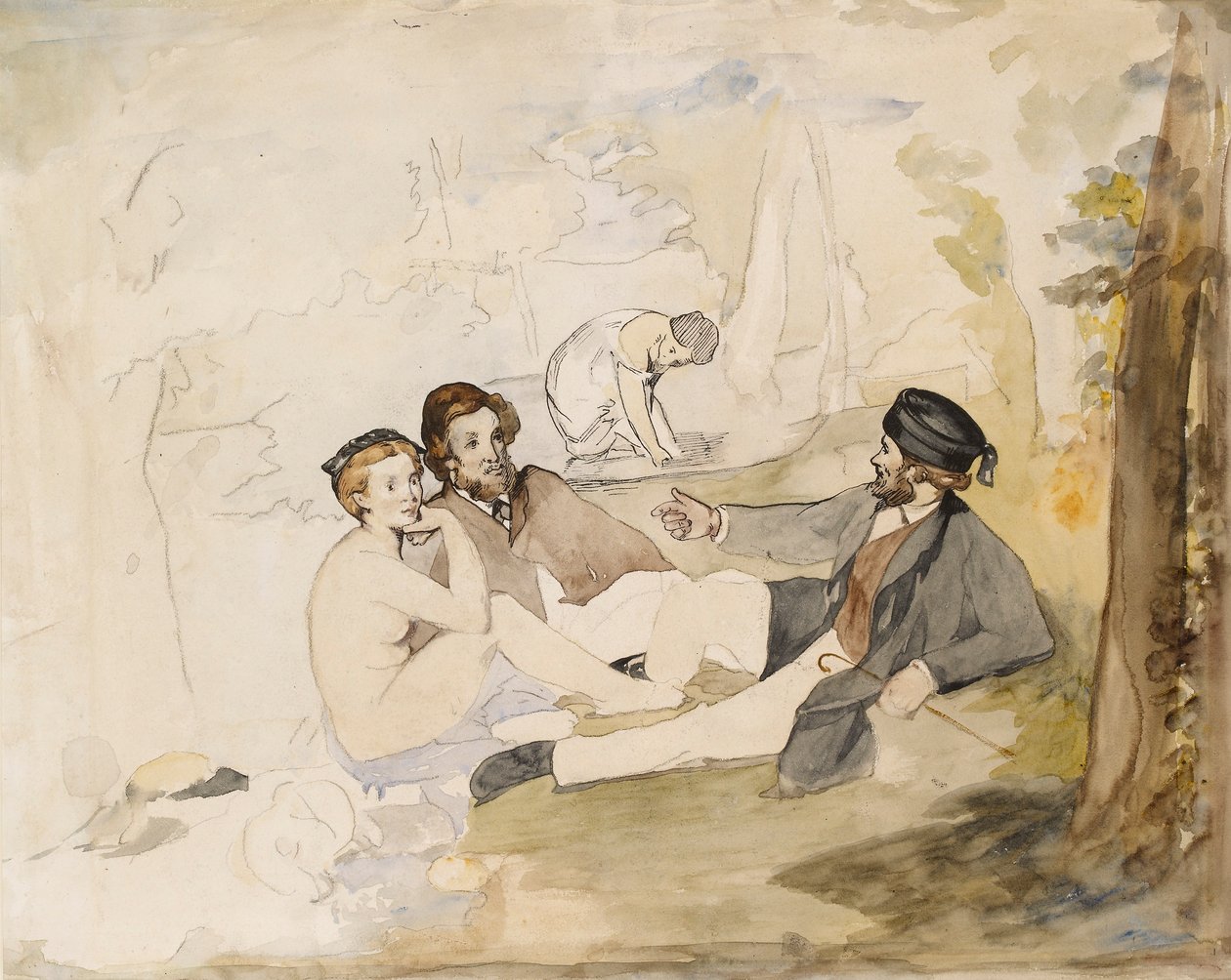 Picknick im Wald Le Déjeuner sur l