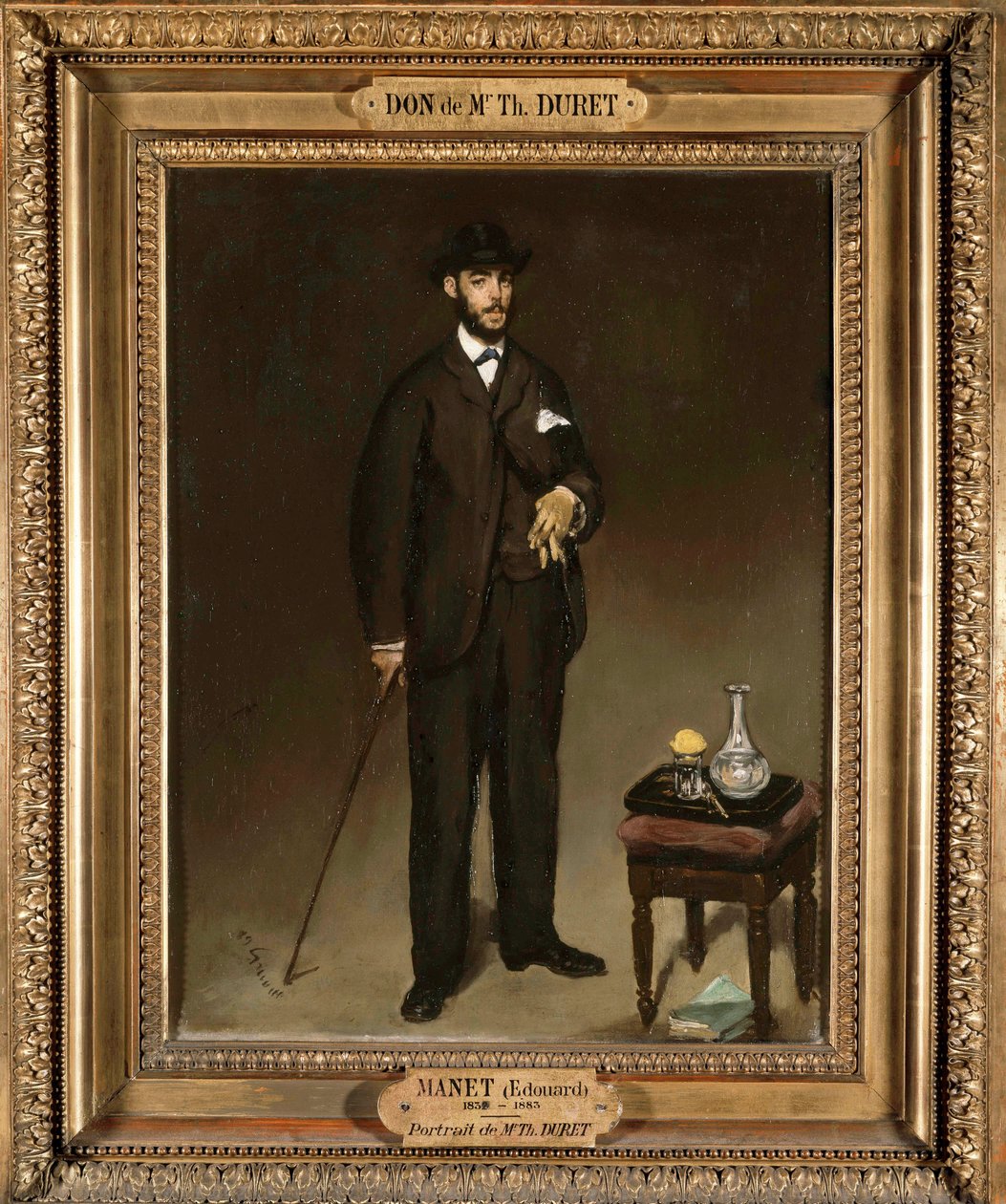 Ganzkörperporträt von Theodore Duret, Sammler und Kunstkritiker von Édouard Manet