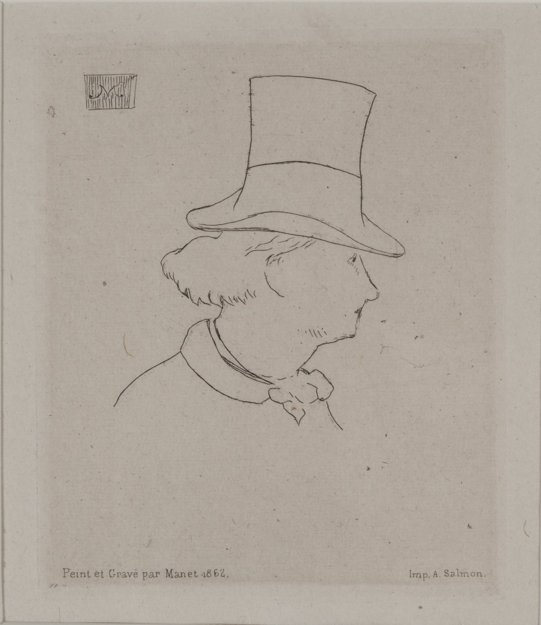 Porträt von Baudelaire von Édouard Manet