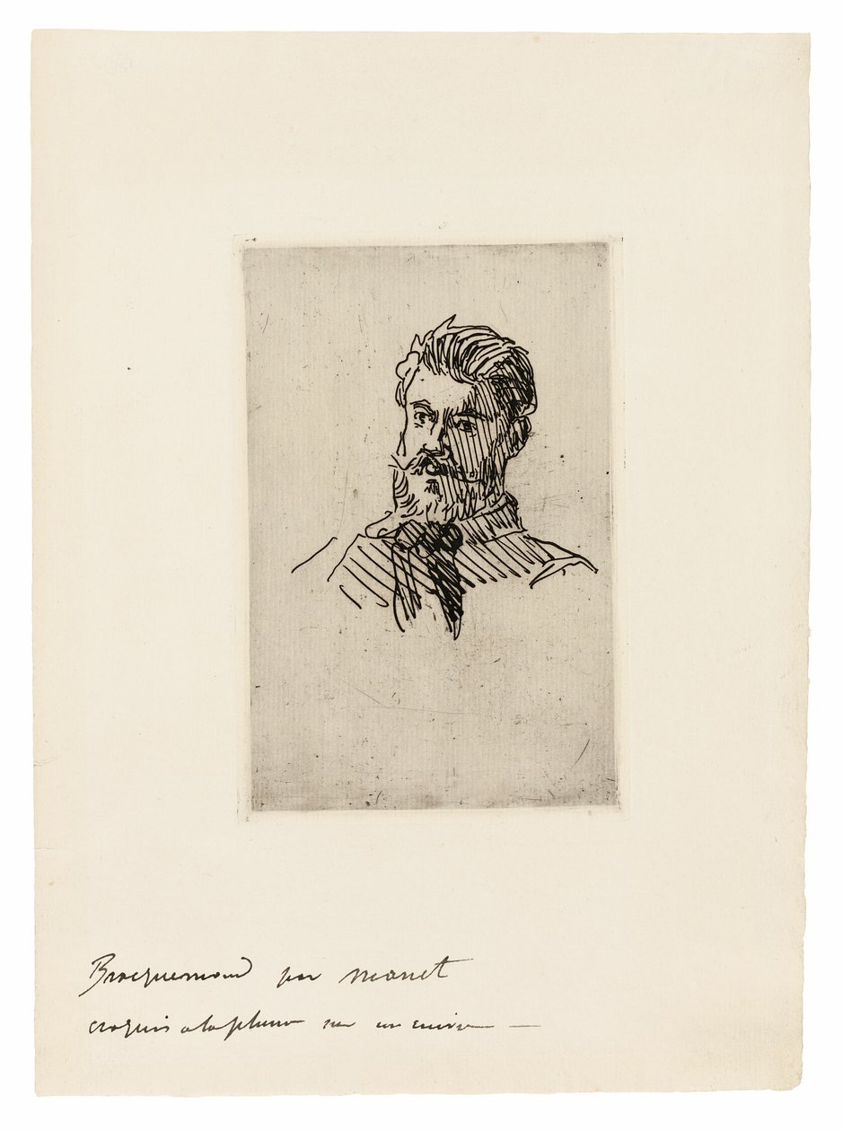 Porträt von Félix Bracquemond von Édouard Manet