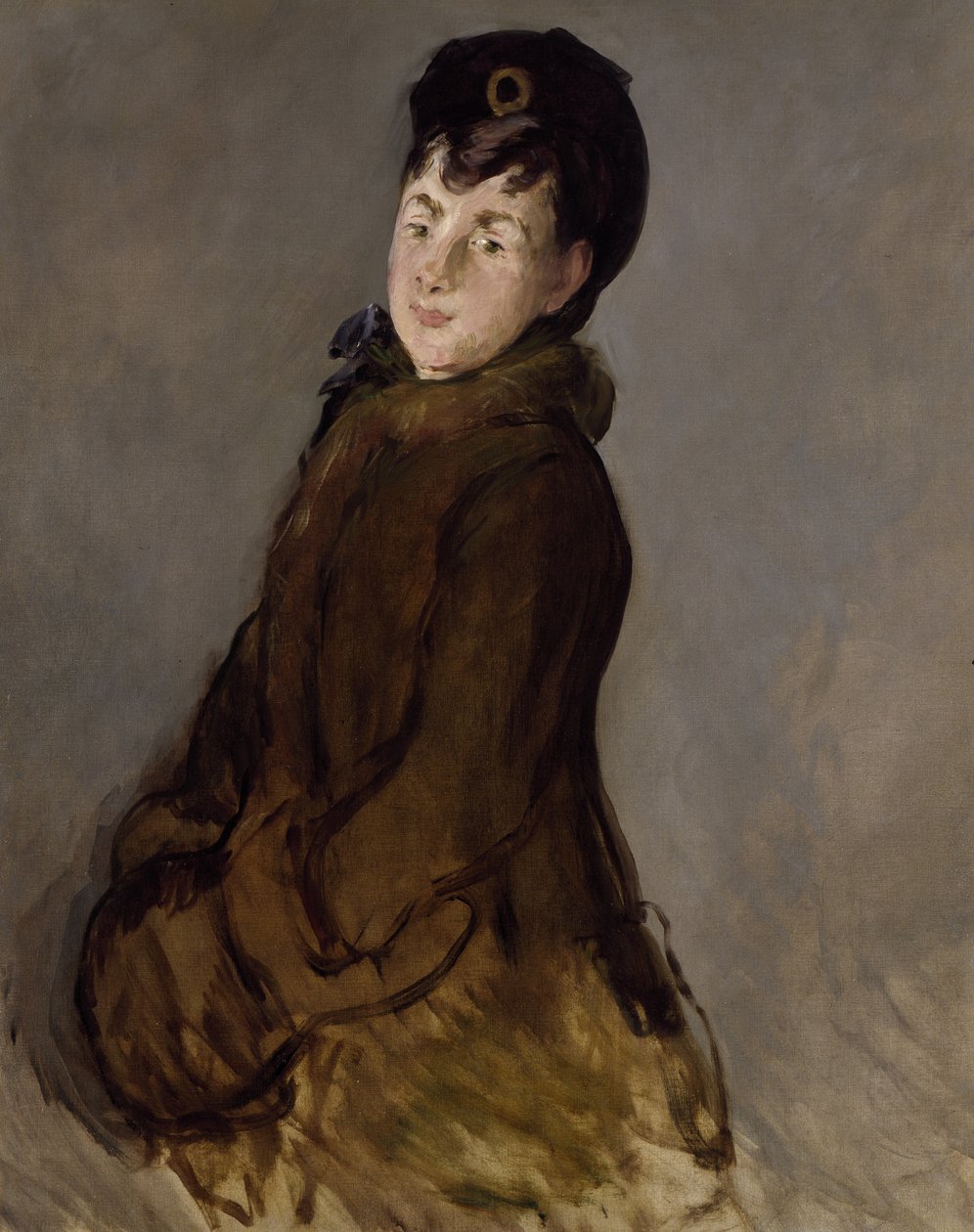 Porträt von Isabelle Lemonnier mit Muff von Édouard Manet