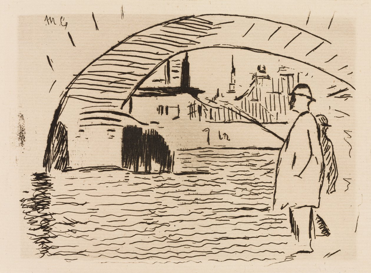 Der Bogen der Brücke, Platte 6 aus Le Fleuve von Édouard Manet