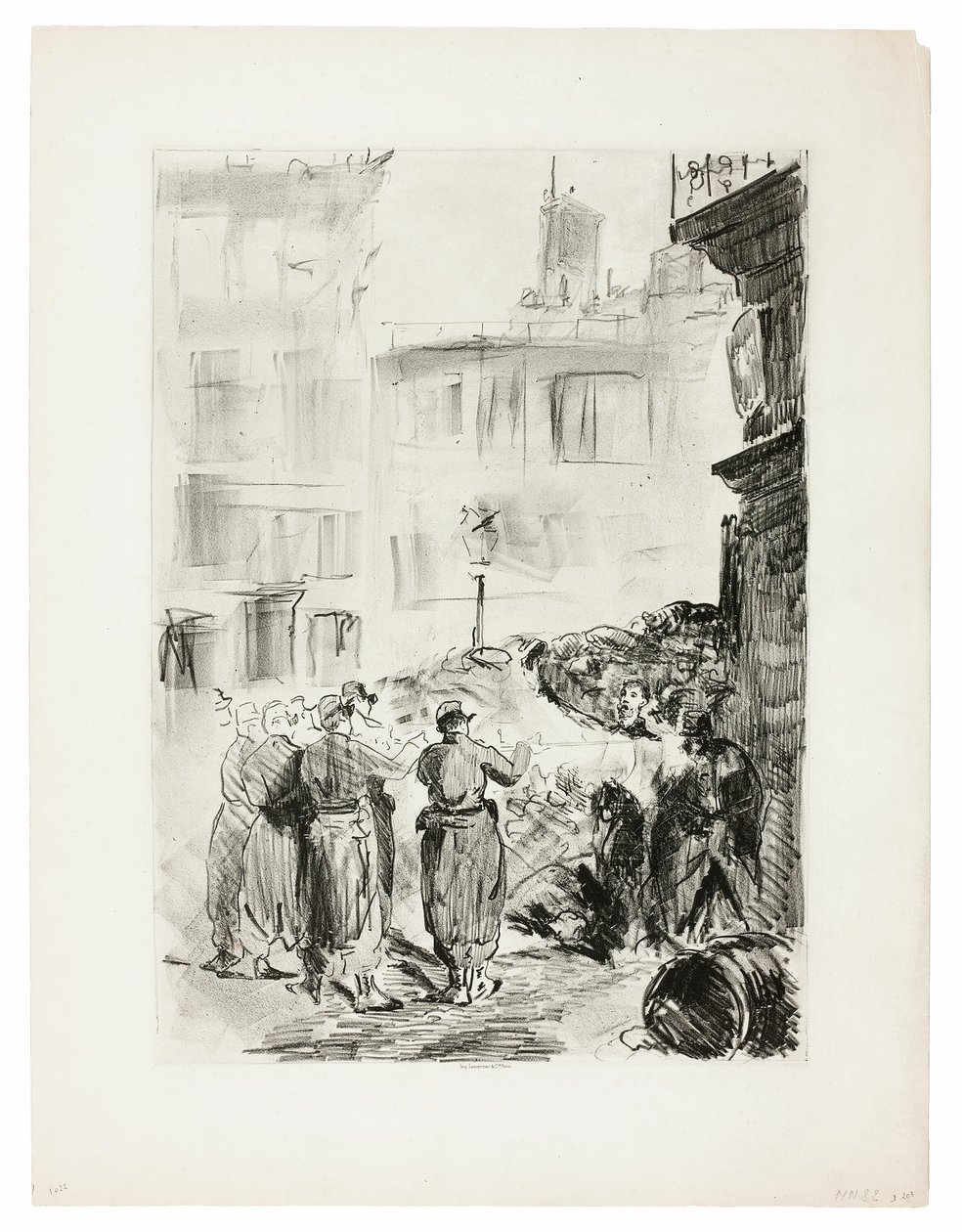 Die Barrikade von Édouard Manet