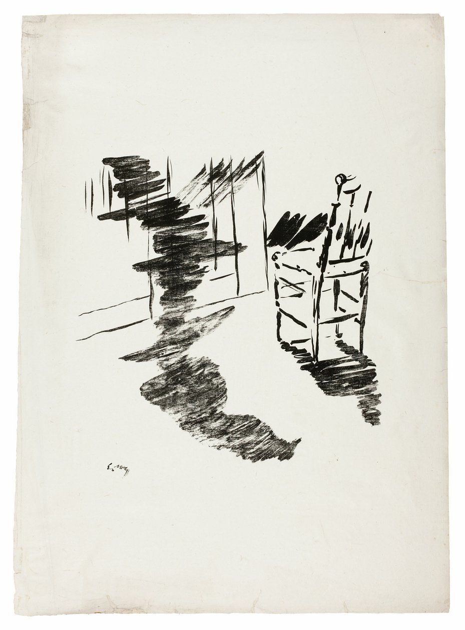 Der Stuhl ("Dieser Schatten, der auf dem Boden schwebt..."), aus Der Rabe (Le Corbeau) von Édouard Manet