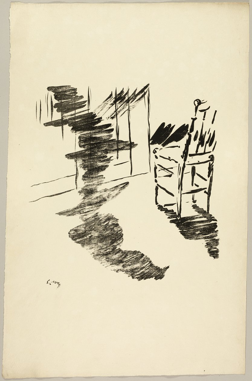 Der Stuhl („Dieser Schatten, der auf dem Boden schwebt...“), aus Der Rabe (Le Corbeau) von Édouard Manet