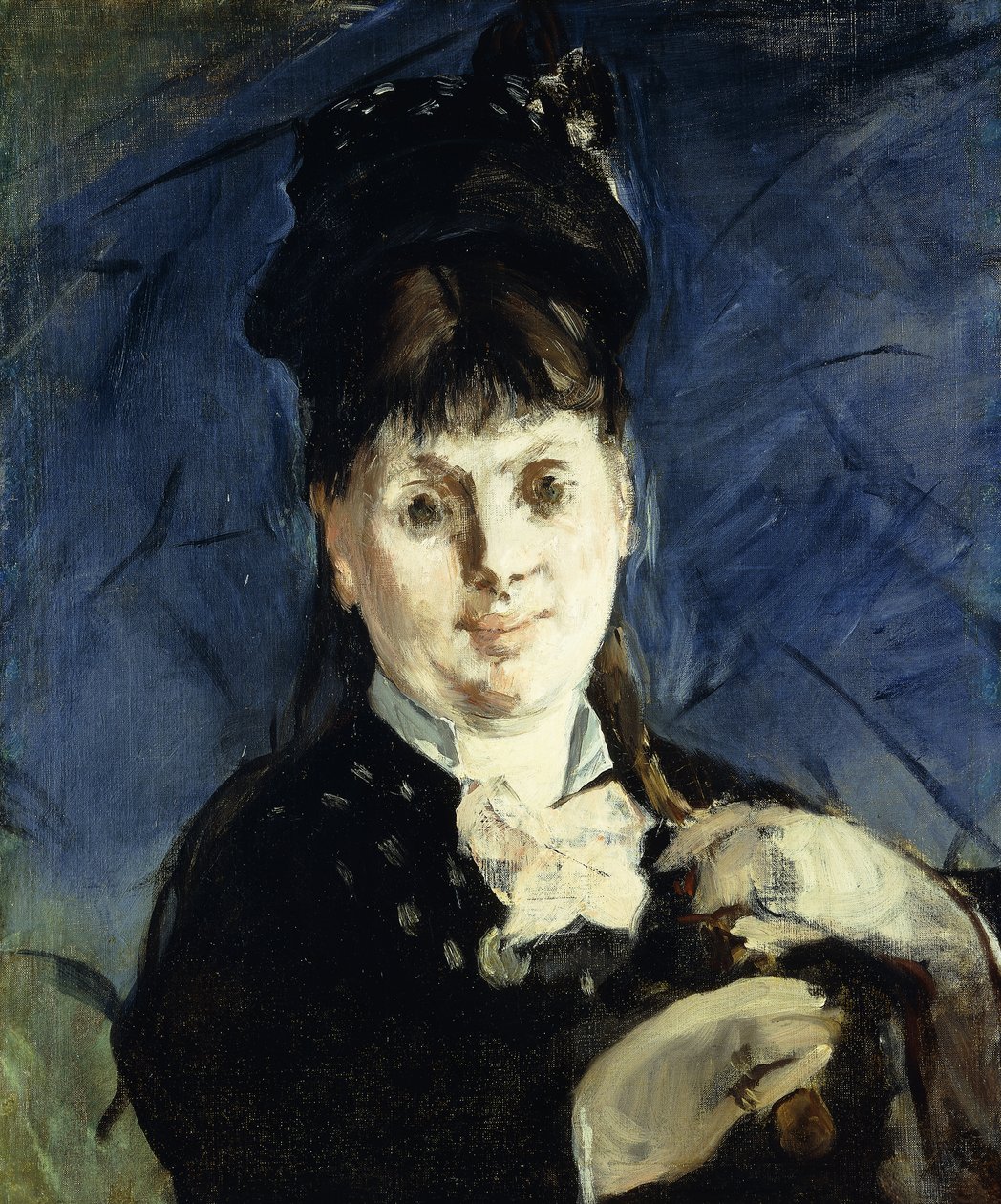 Frau mit einem Regenschirm, ca. 1875 von Édouard Manet