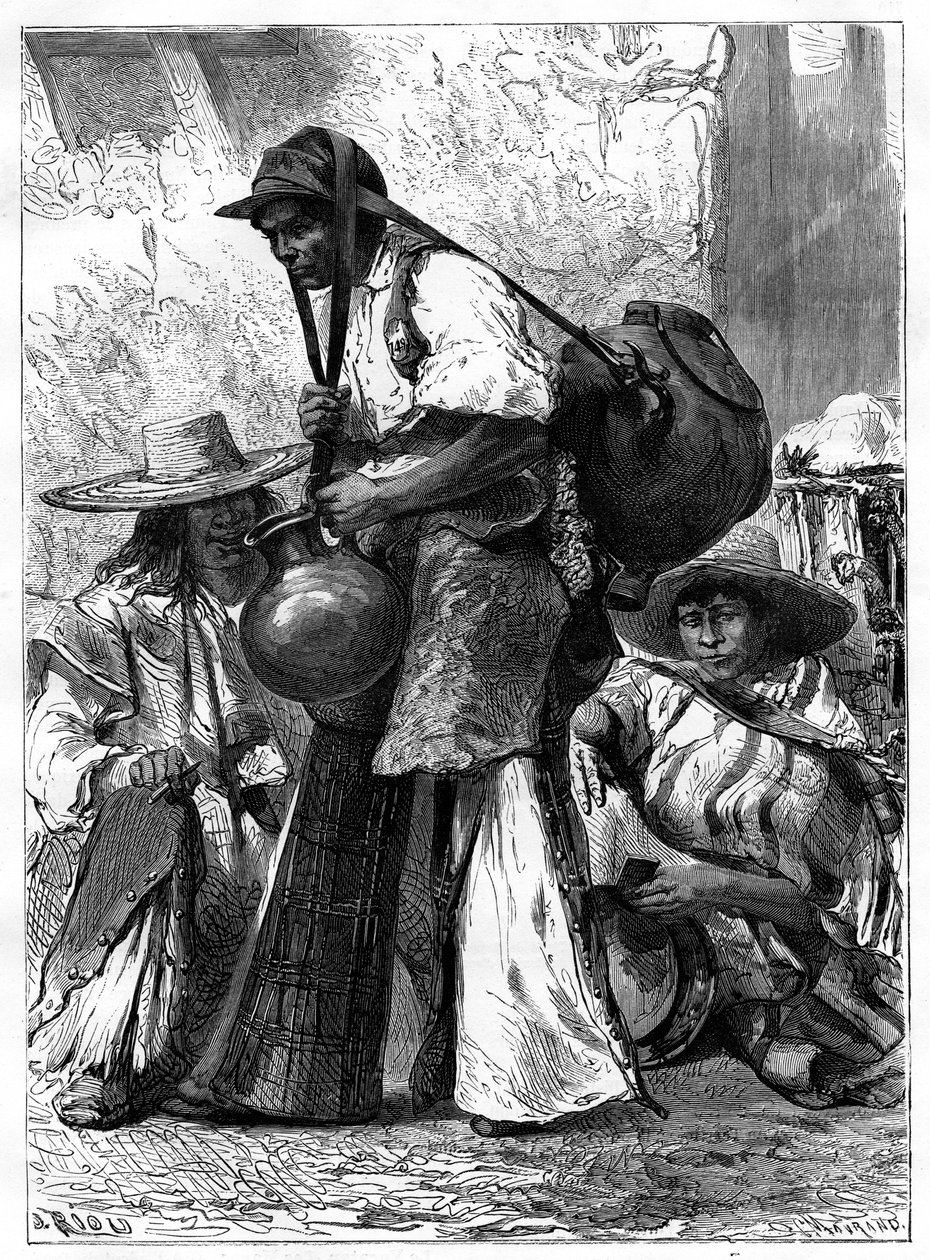 Wasserverkäufer, Mexiko, 19. Jahrhundert von Edouard Riou