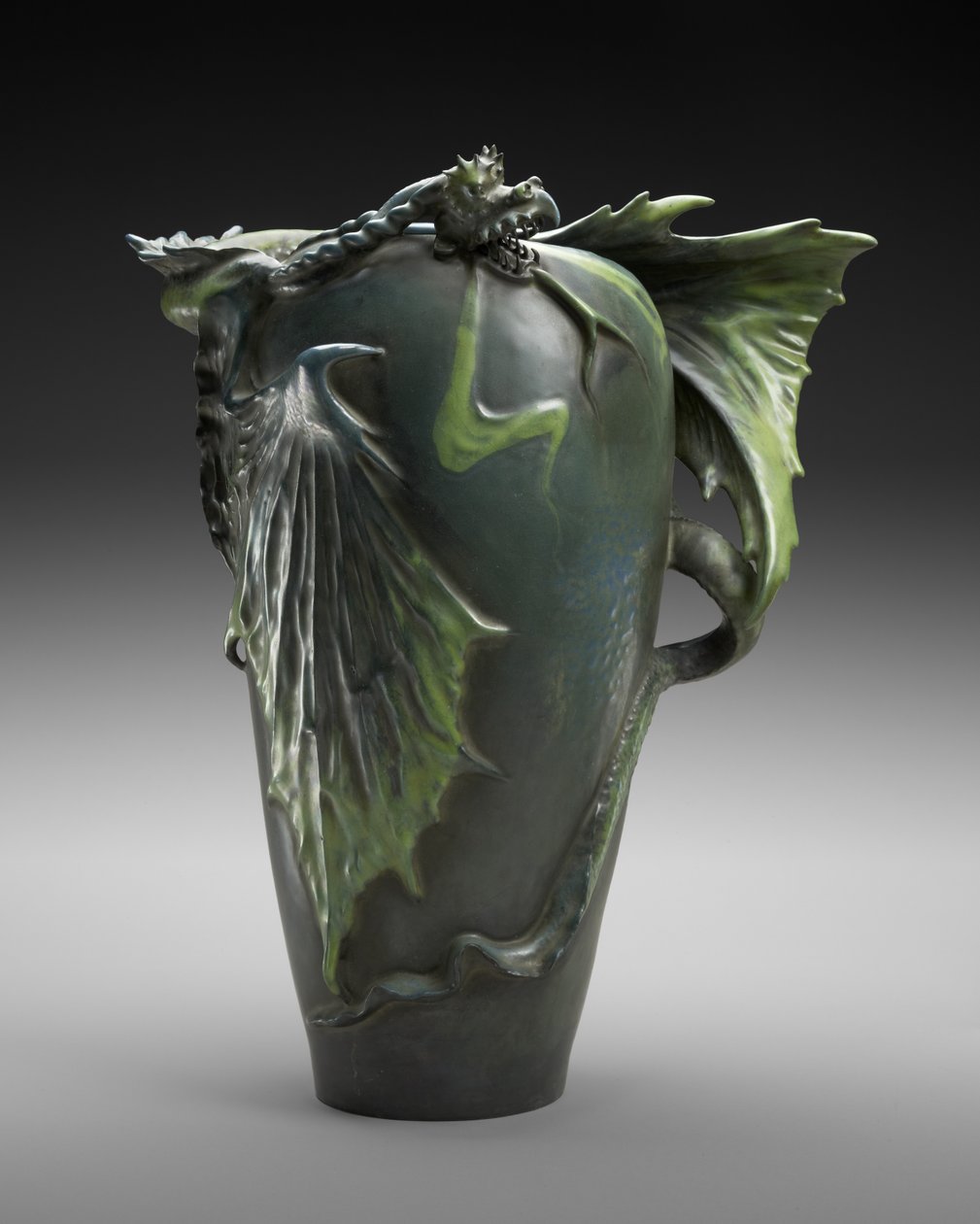 "Drachen"-Vase, Riessner, Stellmacher & Kessel, um 1900 von Edouard Stellmacher