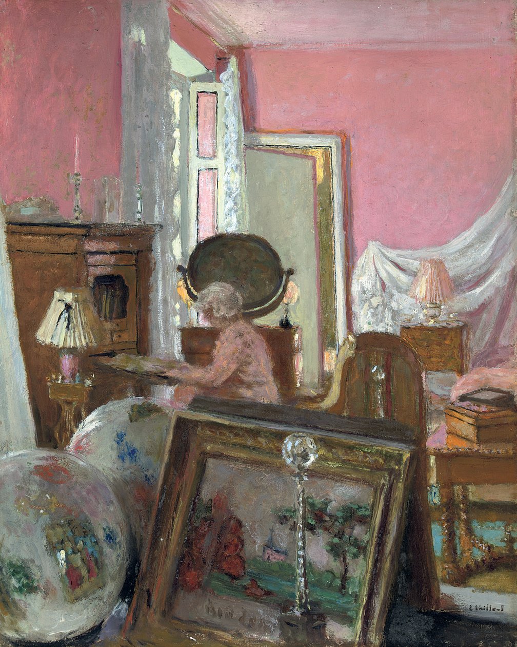 Madame Hessel in ihrem Zimmer im Schloss des Clayes von Edouard Vuillard
