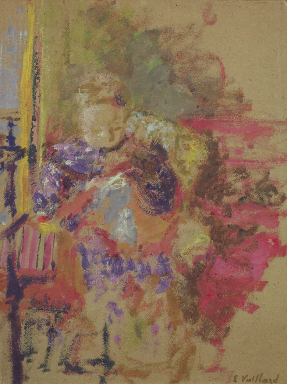 Madame Vuillard beim Nähen, ca. 1905 von Edouard Vuillard