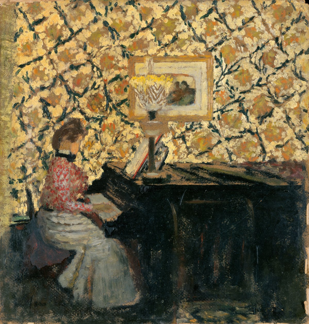 Misia am Klavier, 1895-96 von Edouard Vuillard
