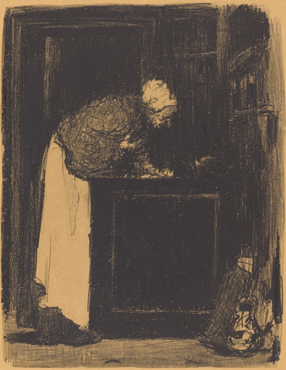 Alte Frau am Herd Vielle Femme au Fourneau von Edouard Vuillard