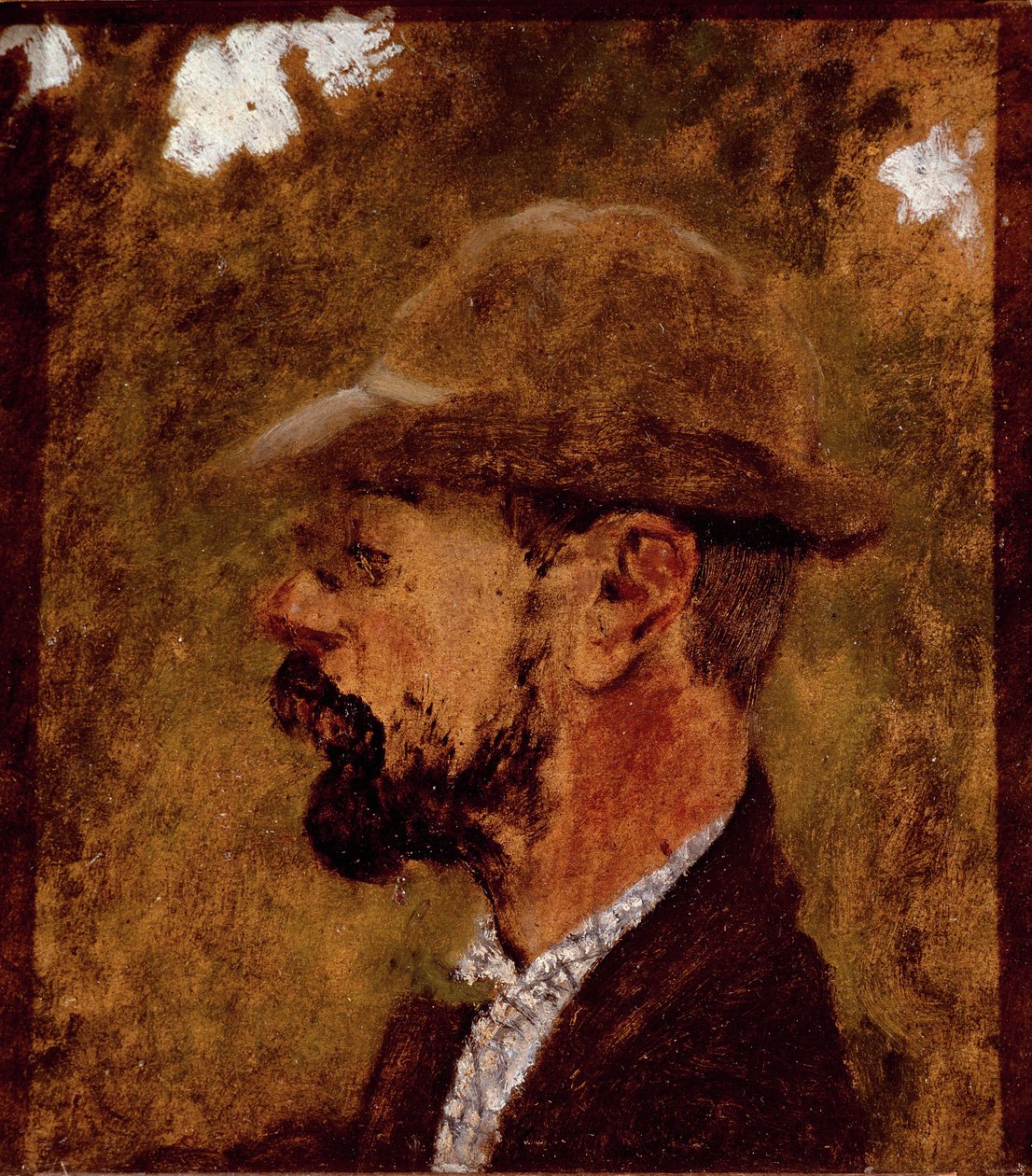 Porträt des Malers Henri de Toulouse Lautrec im Profil von Edouard Vuillard