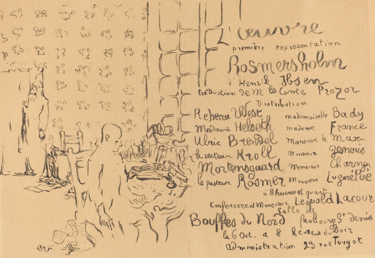 Rosmersholm, 1893 von Edouard Vuillard
