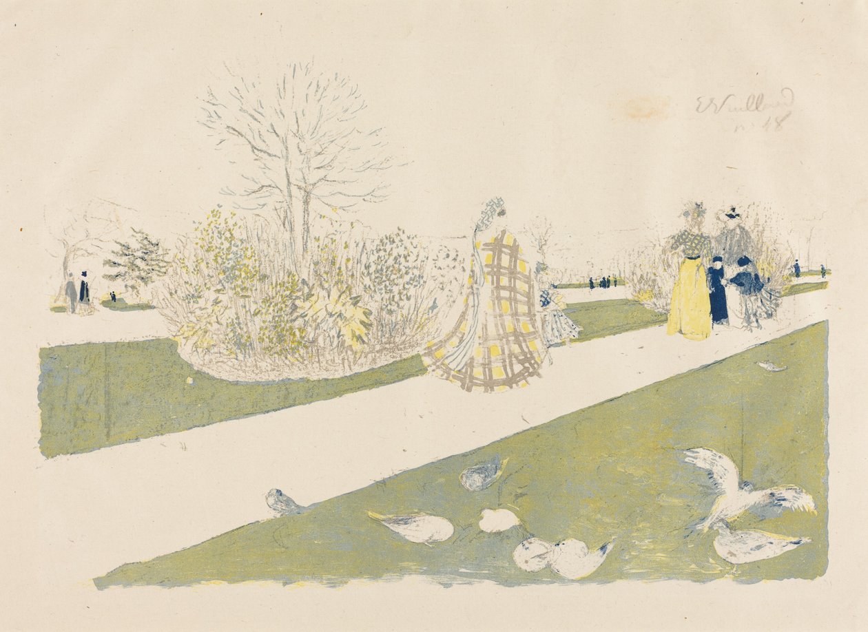 Der Tuileriengarten (Le jardin des Tuileries) von Edouard Vuillard