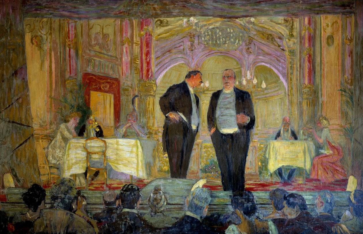 Das kleine Café, 20. Jahrhundert. Paris, Komödie der Champs-Élysées von Edouard Vuillard