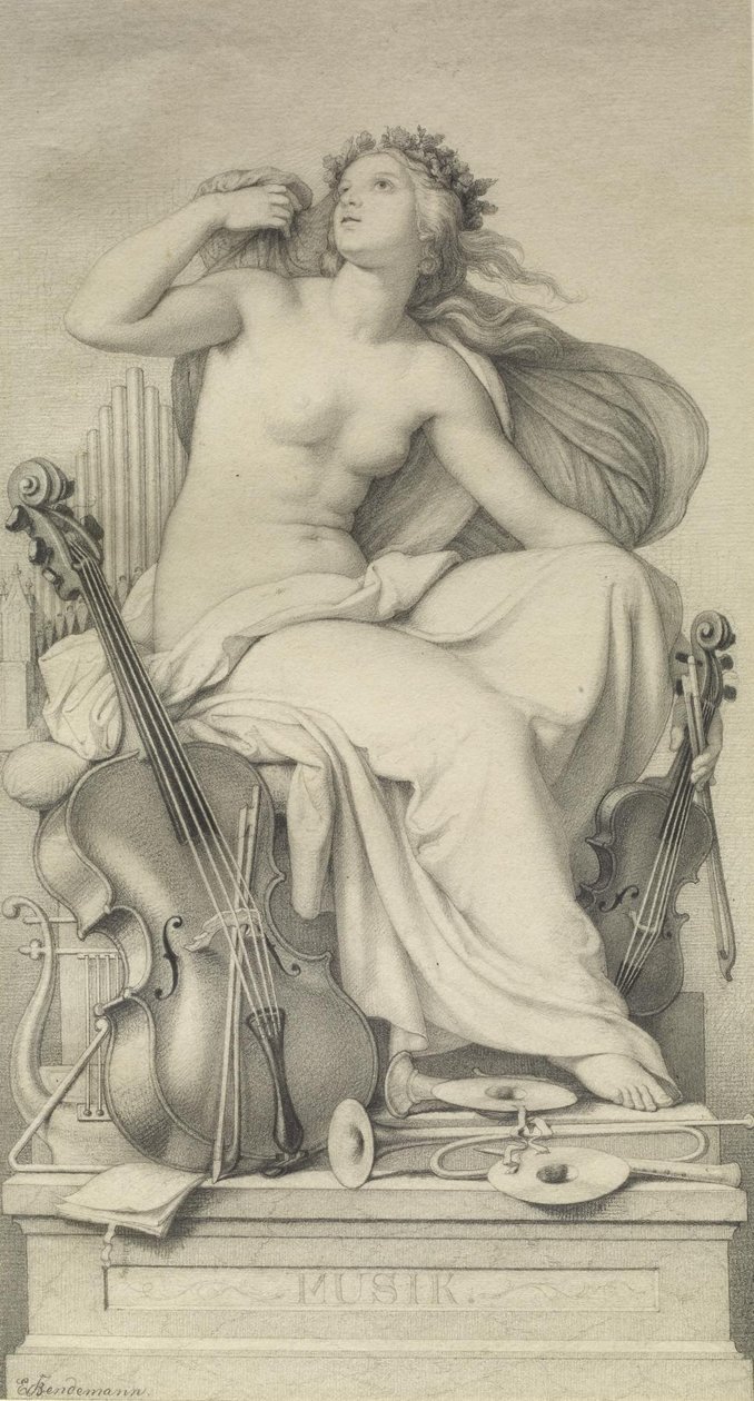 Allegorische Figur der Musik von Eduard Bendemann