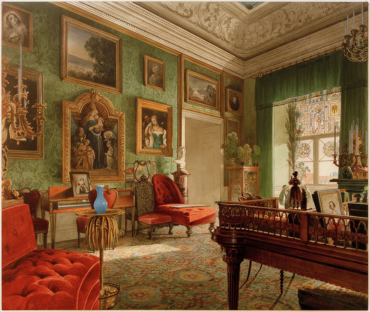 Das Grüne Zimmer im Berliner Schloss von Eduard Gärtner