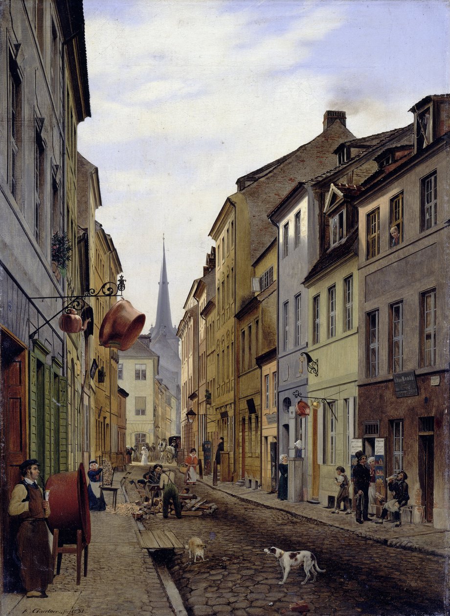Parochialstraße in Berlin von Eduard Gaertner