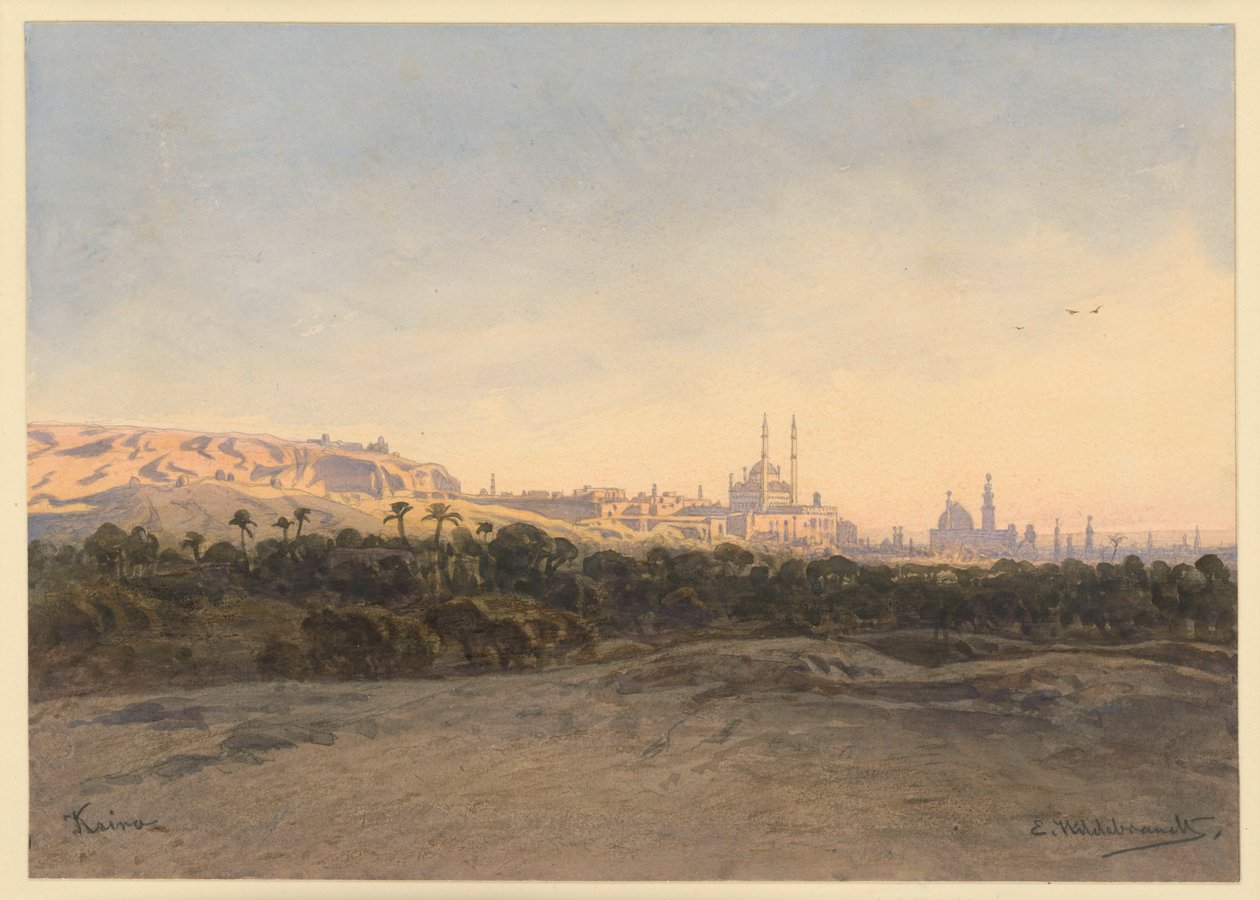 Ansicht von Kairo von Eduard Hildebrandt