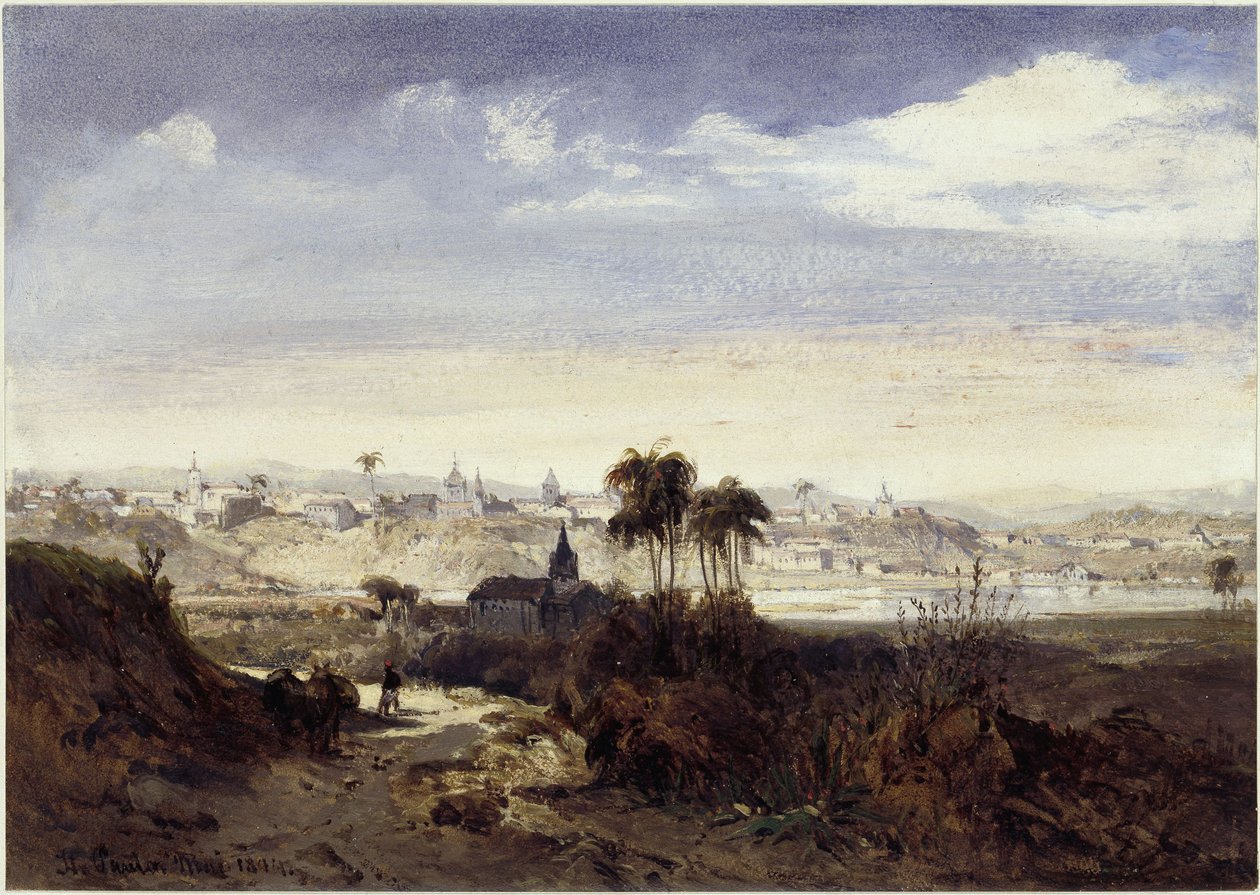 Ansicht von São Paulo von Eduard Hildebrandt