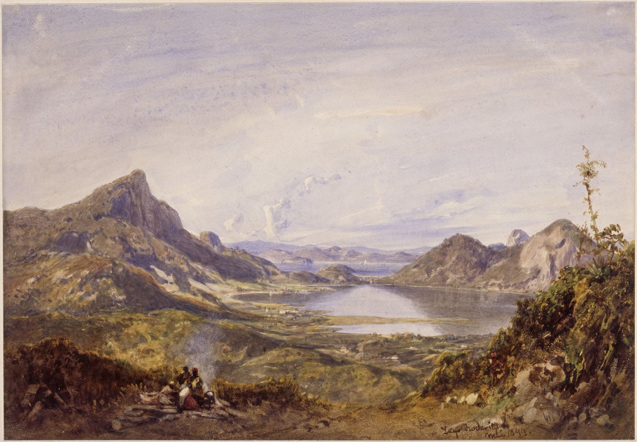 Lagoa Rodrigo de Freitas. Rio de Janeiro von Eduard Hildebrandt