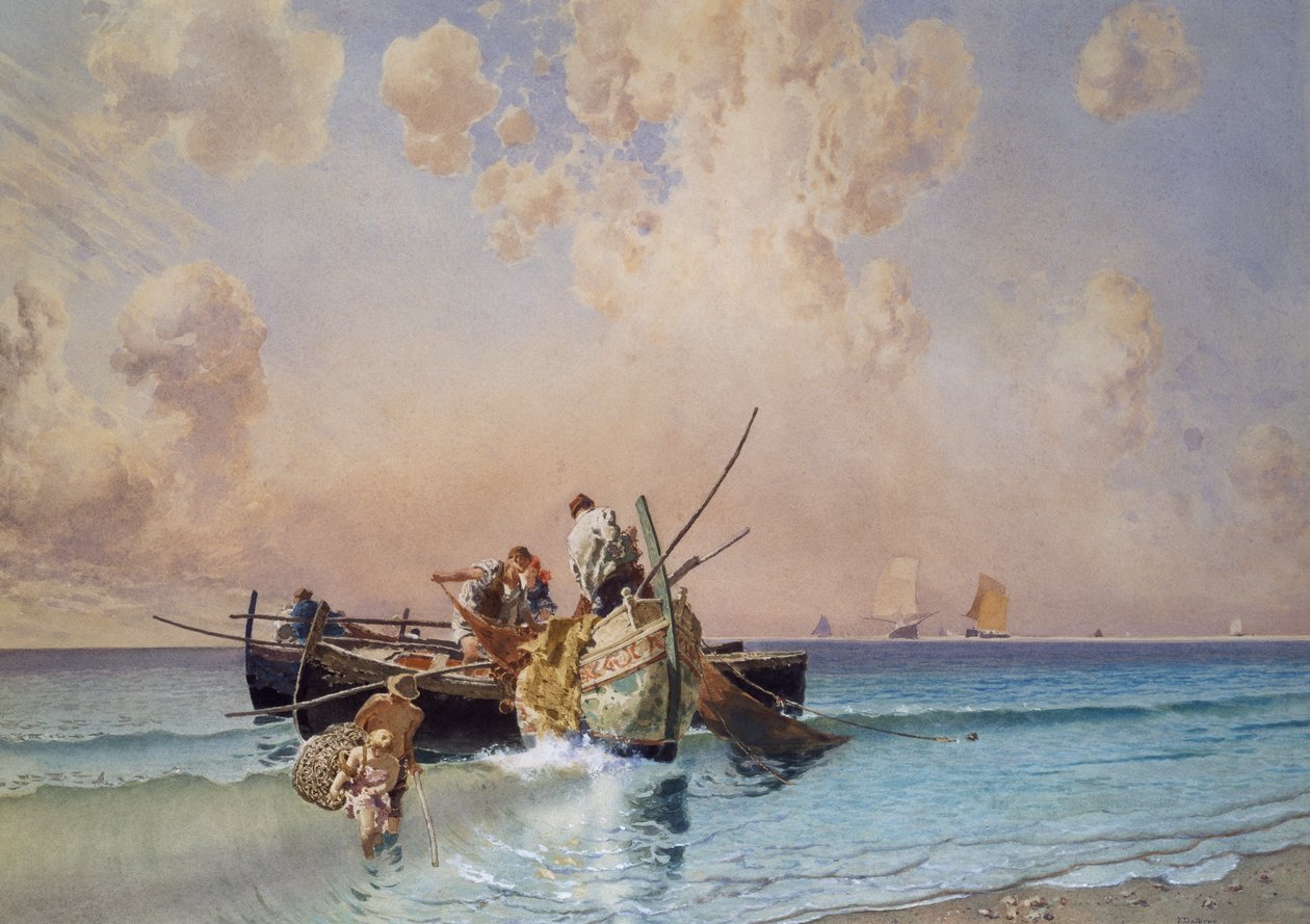 Zurück vom Fischen, von Eduardo Dalbono von Eduardo Dalbono