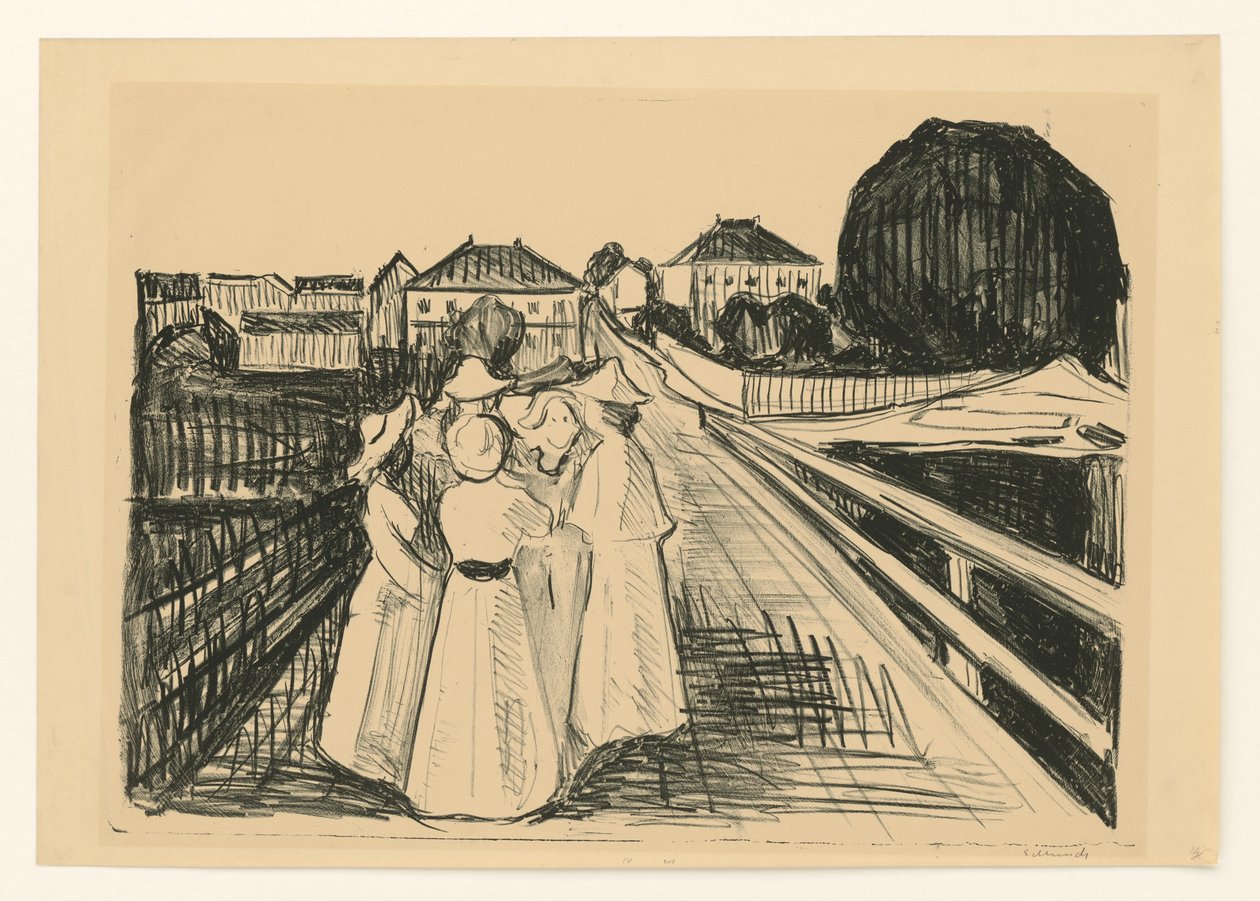 Auf der Brücke von Edvard Munch