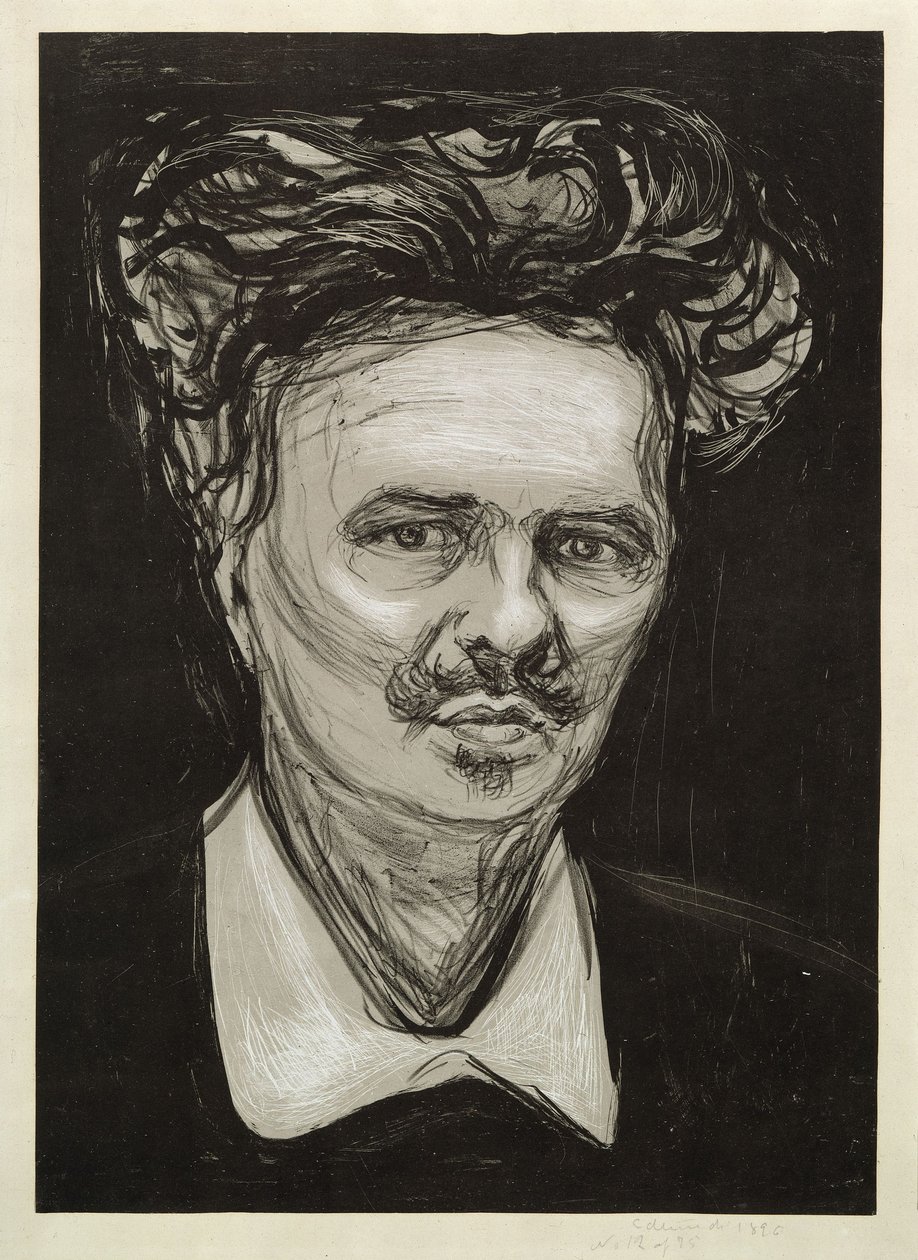 August Strindberg von Edvard Munch