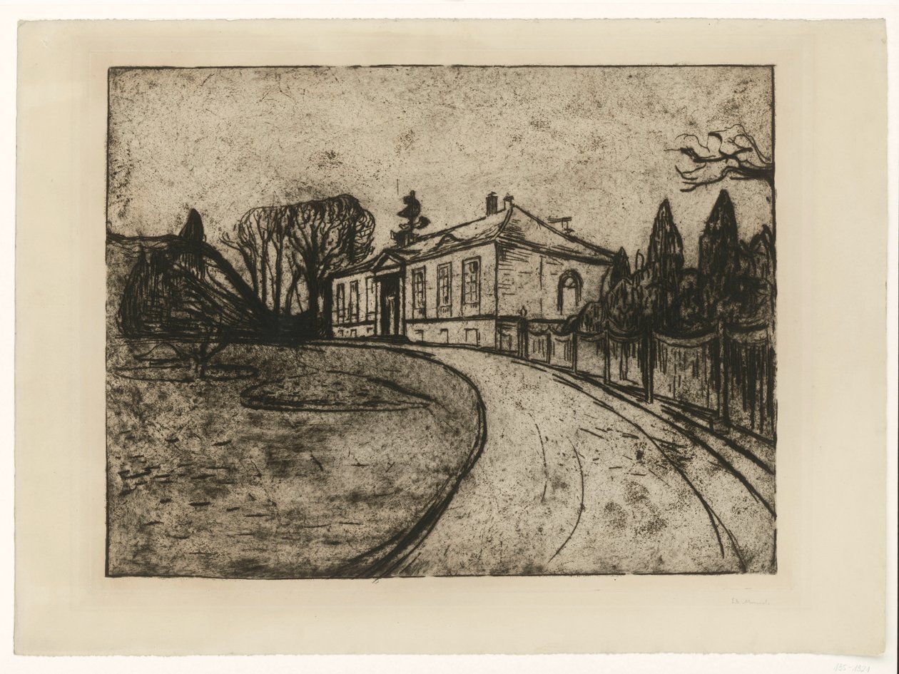 Aus der Mappe "Aus dem Hause Max Linde": Das Haus von Edvard Munch