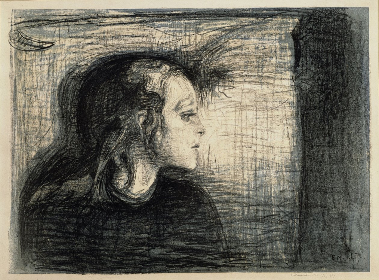 Das kranke Kind I von Edvard Munch