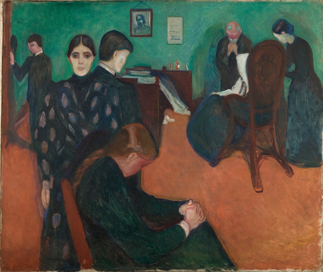 Tod im Krankenzimmer von Edvard Munch