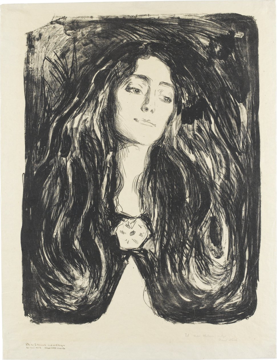 Die Brosche. Eva Mudocci von Edvard Munch