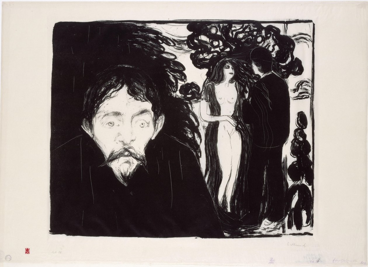 Eifersucht II (groß) von Edvard Munch