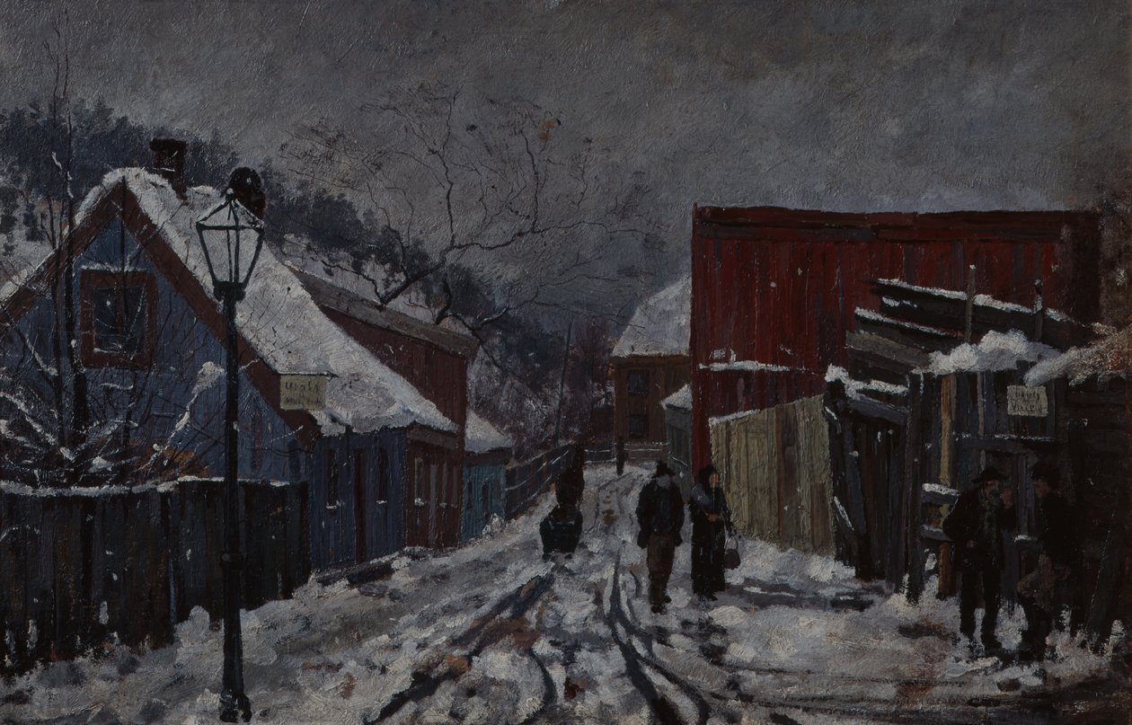 Aus der Saxegaardsstraße von Edvard Munch