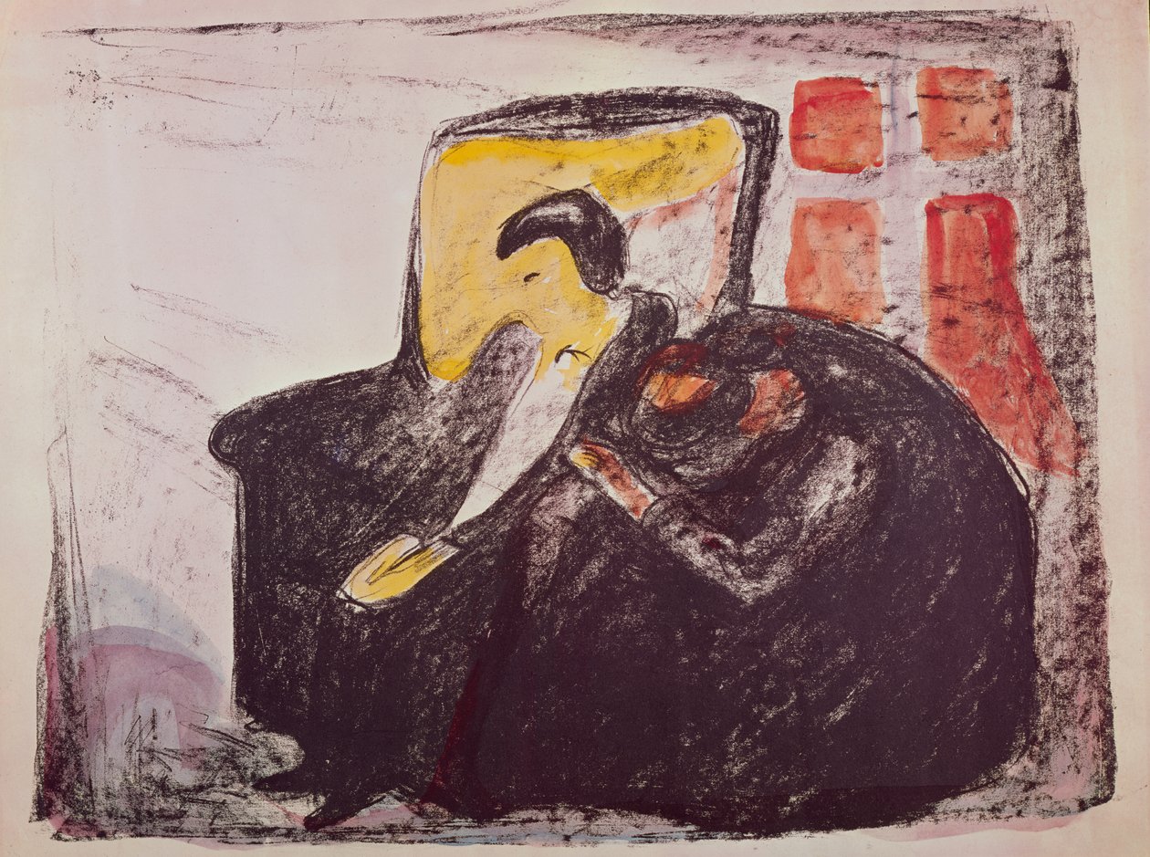Oswalds Zusammenbruch von Edvard Munch