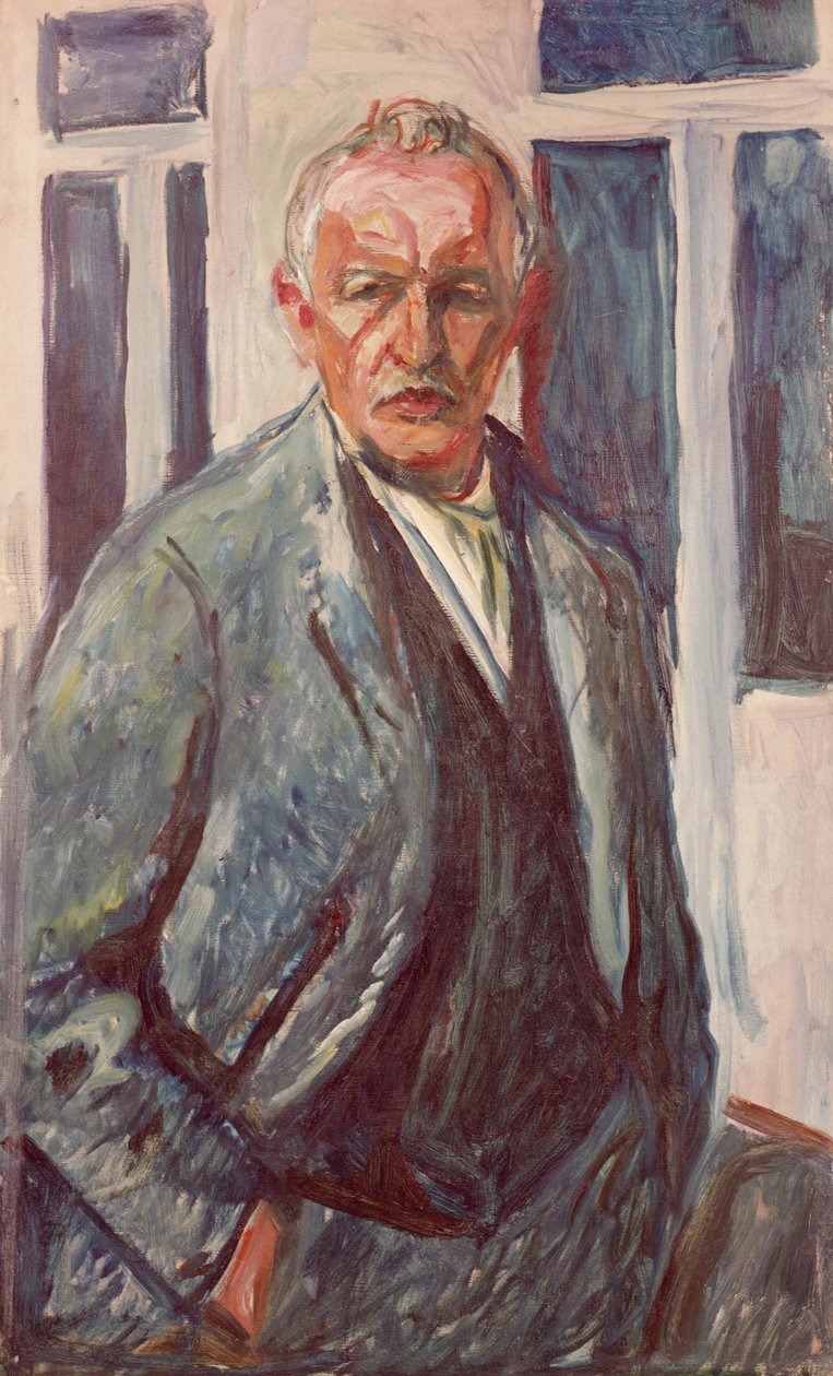 Mit beiden Händen in den Hosentaschen von Edvard Munch