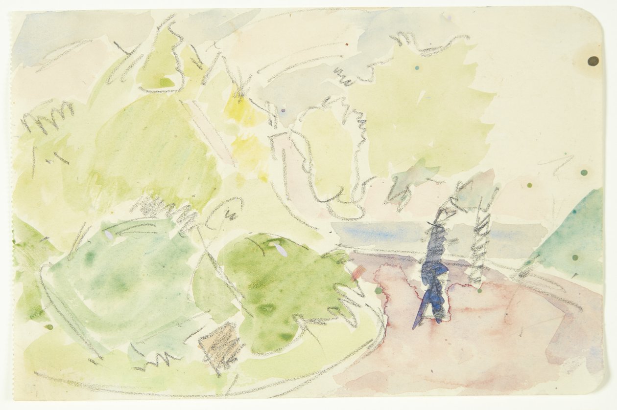 Farbstudie für das Langelinie-Bild von Edvard Weie