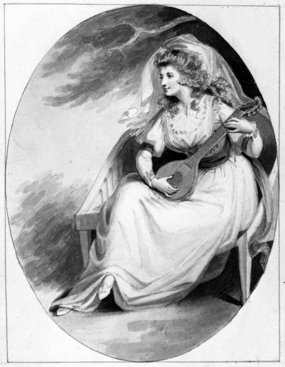 Elizabeth Farren in der Rolle der Olivia, ca. 1785 von Edward Francis Burney